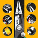LAOA 8 inch Crimping Tools Needle nose Pliers Multitool Nippers Cable Wire Stripper Aalicate Long Nose Pliers With Lock Function|Pliers