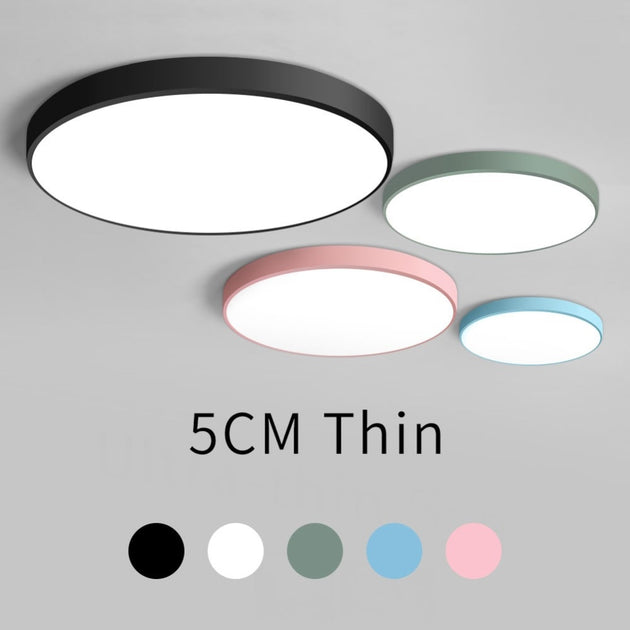 LED Ceiling Light Panel Modern Surface Mount Flush Fixture With Remote Control For Living Room Bedroom Kitchen Foyer Frontier General Hardware