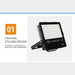 LED Flood Light 10 200W 110LM/W Super Bright IP65 Waterproof Outdoor Landscape Security Floodlight for Yard,Garden,Playground|Floodlights