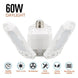 LED Garage Light 360 Degrees Deformable Ceiling Light For Home Warehouse Workshop Folding Three Leaf Deformation Lamp AC85 265V|Industrial Lighting - Frontier General Hardware