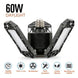 LED Garage Light 360 Degrees Deformable Ceiling Light For Home Warehouse Workshop Folding Three Leaf Deformation Lamp AC85 265V|Industrial Lighting - Frontier General Hardware