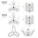 LED Garage Light 360 Degrees Deformable Ceiling Light For Home Warehouse Workshop Folding Three Leaf Deformation Lamp AC85 265V|Industrial Lighting - Frontier General Hardware