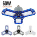 LED Garage Light 360 Degrees Deformable Ceiling Light For Home Warehouse Workshop Folding Three Leaf Deformation Lamp AC85 265V|Industrial Lighting - Frontier General Hardware