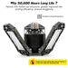 LED Garage Light 360 Degrees Deformable Ceiling Light For Home Warehouse Workshop Folding Three Leaf Deformation Lamp AC85 265V|Industrial Lighting - Frontier General Hardware