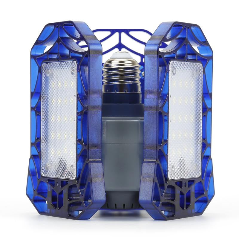 LED Garage Light 360 Degrees Deformable Ceiling Light For Home Warehouse Workshop Folding Three Leaf Deformation Lamp AC85 265V|Industrial Lighting - Frontier General Hardware