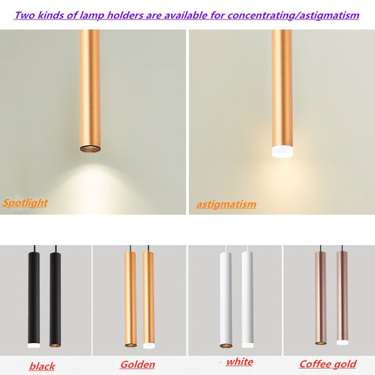 LED Tube Cylindrical Spotlight Dimmable 7W 10W For Hotel Bar Chandelier Ceiling Light Warm White 2700K 3000K High CRI Frontier General Hardware