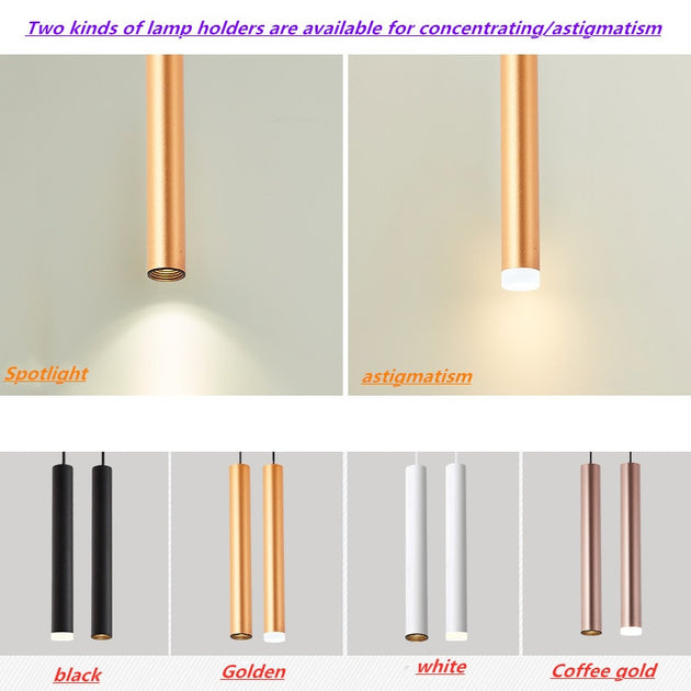 LED Tube Cylindrical Spotlight Dimmable 7W 10W For Hotel Bar Chandelier Ceiling Light Warm White 2700K 3000K High CRI Frontier General Hardware