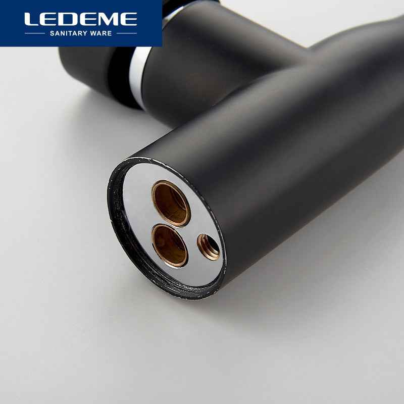 LEDEME New Kitchen Faucet Surface Finishing Brass Black Spray Paint Colorful Brass Main Material Kitchens Faucets Single Handle|Kitchen Faucets