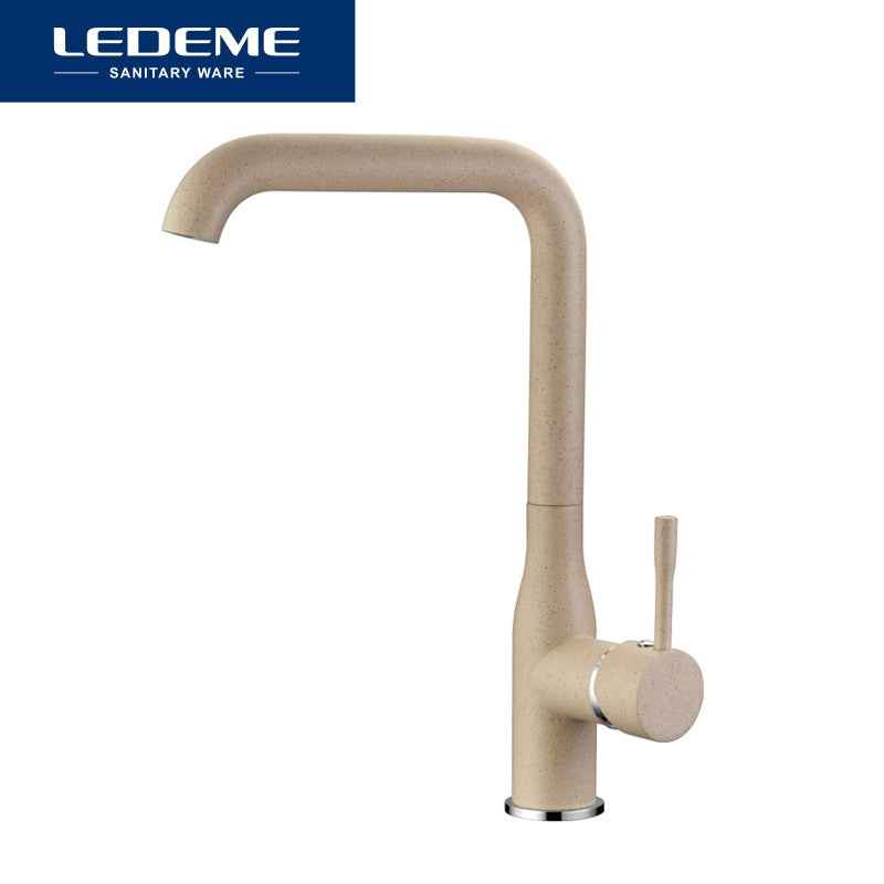 LEDEME New Kitchen Faucet Surface Finishing Brass Black Spray Paint Colorful Brass Main Material Kitchens Faucets Single Handle|Kitchen Faucets