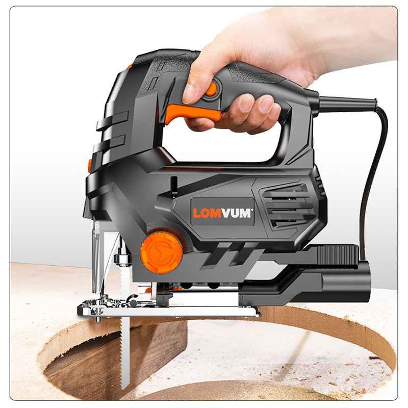 LOMVUM 800W Laser Jigsaw Electric 5 Variale Speed Jig Saw for Woodworking Electrical Saw 110V/220V Cutting Metal Wood Aluminum|Electric Saws