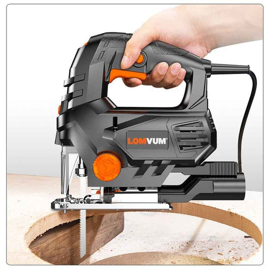 LOMVUM 800W Laser Jigsaw Electric 5 Variale Speed Jig Saw for Woodworking Electrical Saw 110V/220V Cutting Metal Wood Aluminum|Electric Saws