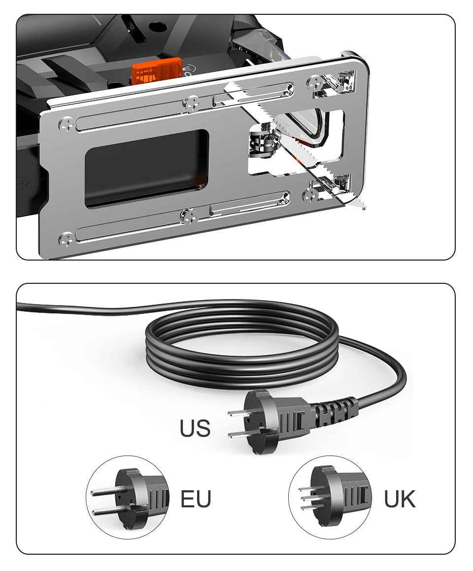 LOMVUM 800W Laser Jigsaw Electric 5 Variale Speed Jig Saw for Woodworking Electrical Saw 110V/220V Cutting Metal Wood Aluminum|Electric Saws