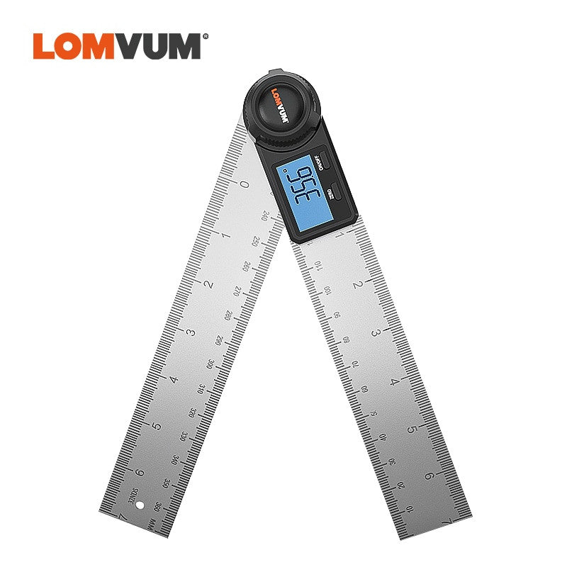 LOMVUM Digital Protractor Angle Ruler 400mm 360 Degree Angle Measuring Metric British System Electronic Goniometer Inclinometer|Protractors - Frontier General Hardware