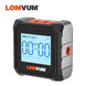 LOMVUM Digital Protractor Laser USB Inclinometer 360° Level Angel Finder High Precision Goniometer Magnet Tilt Measuring Tools|Protractors