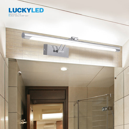 Vintage LED Bathroom Light Retro Wall Lamp 8W 12W Waterproof Silver Shell Sconce Indoor Wall Lights Fixtures Frontier General Hardware