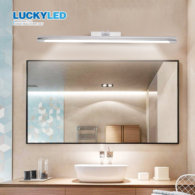 Vintage LED Bathroom Light Retro Wall Lamp 8W 12W Waterproof Silver Shell Sconce Indoor Wall Lights Fixtures Frontier General Hardware