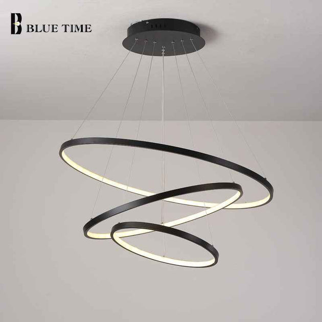 Lampara Colgante Modern LED Chandelier Hanging Lamp Rings Ceiling Chandelier Lighting For Living room Dining Room Light Fixtures|chandeliers ceiling|modern led chandelierled chandelier