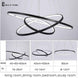 Lampara Colgante Modern LED Chandelier Hanging Lamp Rings Ceiling Chandelier Lighting For Living room Dining Room Light Fixtures|chandeliers ceiling|modern led chandelierled chandelier