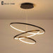 Lampara Colgante Modern LED Chandelier Hanging Lamp Rings Ceiling Chandelier Lighting For Living room Dining Room Light Fixtures|chandeliers ceiling|modern led chandelierled chandelier