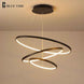 Lampara Colgante Modern LED Chandelier Hanging Lamp Rings Ceiling Chandelier Lighting For Living room Dining Room Light Fixtures|chandeliers ceiling|modern led chandelierled chandelier
