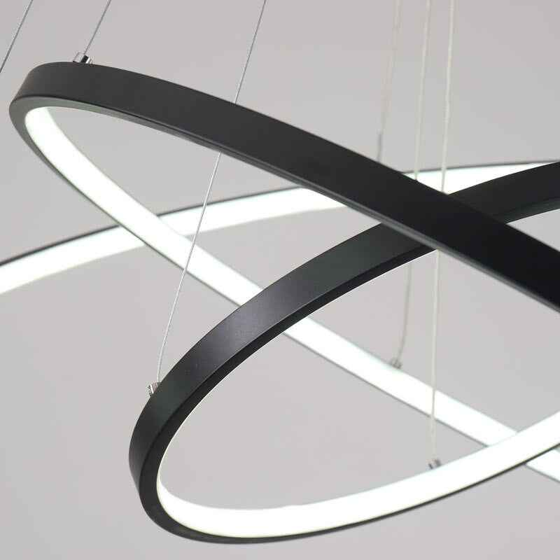 Lampara Colgante Modern LED Chandelier Hanging Lamp Rings Ceiling Chandelier Lighting For Living room Dining Room Light Fixtures|chandeliers ceiling|modern led chandelierled chandelier