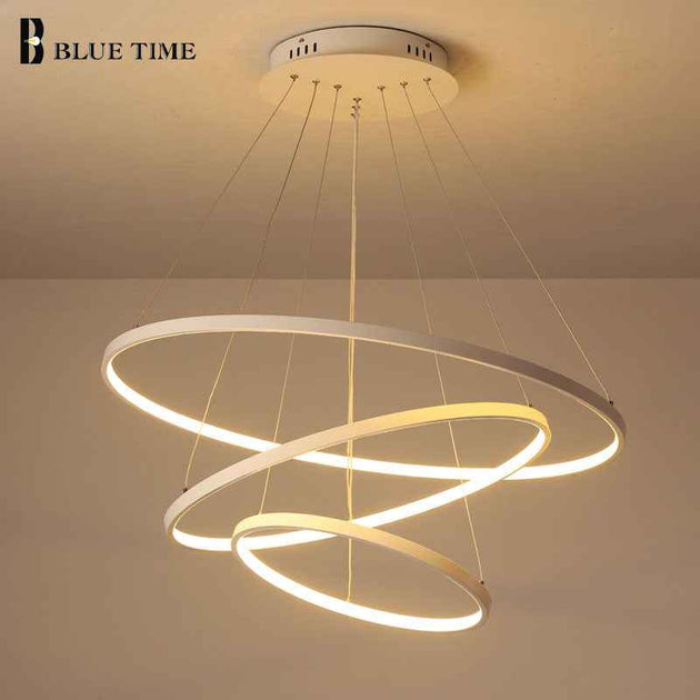 Lampara Colgante Modern LED Chandelier Hanging Lamp Rings Ceiling Chandelier Lighting For Living room Dining Room Light Fixtures|chandeliers ceiling|modern led chandelierled chandelier
