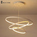 Lampara Colgante Modern LED Chandelier Hanging Lamp Rings Ceiling Chandelier Lighting For Living room Dining Room Light Fixtures|chandeliers ceiling|modern led chandelierled chandelier