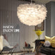Loft Modern white nature Goose feather Pendant Lights romantic E27 led pendant lamps for home restaurant bedroom living room|pendant lamp|led pendant lamplamp for home - Frontier General Hardware