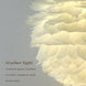 Loft Modern white nature Goose feather Pendant Lights romantic E27 led pendant lamps for home restaurant bedroom living room|pendant lamp|led pendant lamplamp for home - Frontier General Hardware