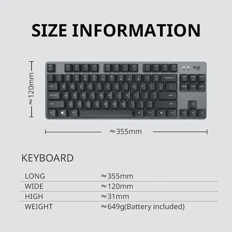 Little Computer Key Cap Logitech K835TKL Wired Mechanical Keyboard Key Cap 84 Small Keys Espor