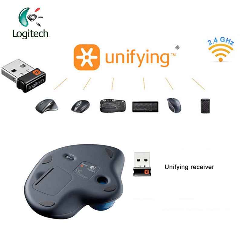 Logitech M570 Mouse with 2.4G Wireless Optical Trackball Ergonomic Mouse Gamer for Windos 10/8/7 Mac OS Support Official Test|logitech m570|mouse gamermouse mouse