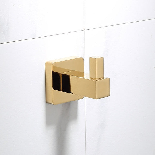 Luxury Golden Bathroom Brass Hardware Sets Towel Rack Paper holder Toilet Brush Holder Towel Holder hook Row hook Activity bar|Bath Hardware Sets - Frontier General Hardware