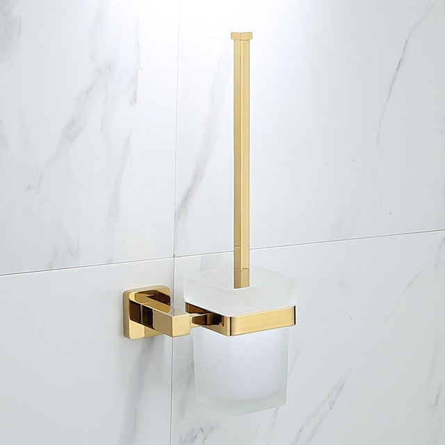 Luxury Golden Bathroom Brass Hardware Sets Towel Rack Paper holder Toilet Brush Holder Towel Holder hook Row hook Activity bar|Bath Hardware Sets - Frontier General Hardware