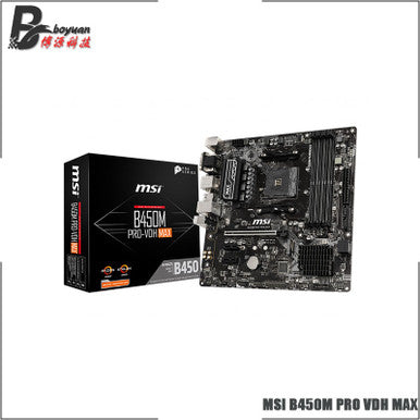 MSI B450M PRO VDH MAX M ATX AMD B450 DDR4 3866(OC) MHz,M.2,SATAIII, HDMI,VGA,DVI D,64G,best support R9 Desktop CPU Socket AM4|Motherboards - Frontier General Hardware