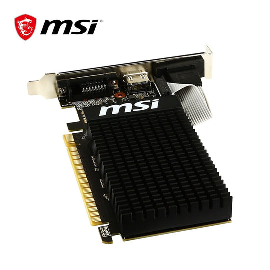 MSI GAMING GeForce GT 710 1GB GDRR3 64 bit HDCP Support DirectX 12 OpenGL 4.5 Heat Sink Low Profile Graphics Card GT710 1GD3H LP|Graphics Cards - Frontier General Hardware