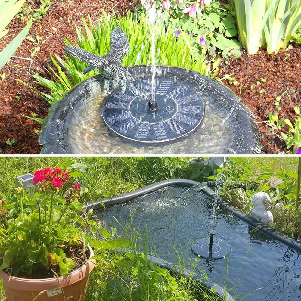 Mini Solar Fountain Solar Water Fountain Garden Pool Pond Outdoor Solar Panel Garden Decoration |Fountains & Bird Baths - Frontier General Hardware