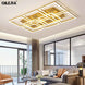 Modern LED chandelier lamps for the living room Home golden color lamps for the bedroom with remote control dimming dining room|Chandeliers