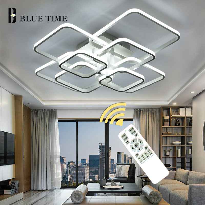 Modern Led Chandelier Rings Living Room Dining Room Bedroom Led Lustres Memory Function Led Ceiling Chandelier Lighting Fixtures|modern led chandelier|led chandelierceiling chandelier