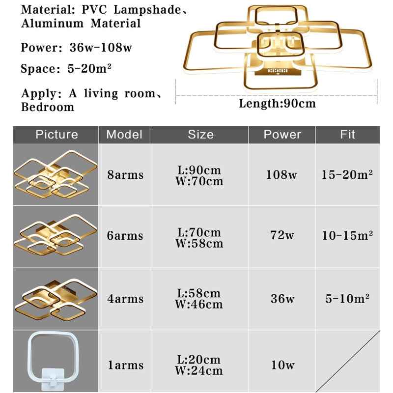 Modern Led Chandelier Rings Living Room Dining Room Bedroom Led Lustres Memory Function Led Ceiling Chandelier Lighting Fixtures|modern led chandelier|led chandelierceiling chandelier