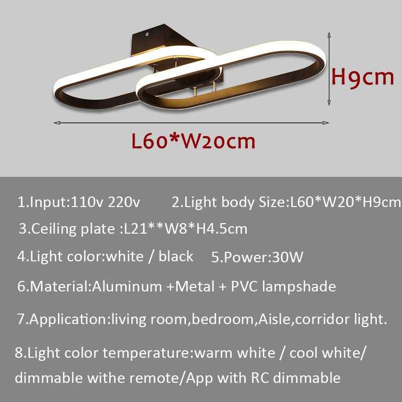 Modern Led Chandelier Simple Lighting Ceiling Led Lustre Chandelier Lighting Living room Dining room Corridor Light Aisle Lamps|Chandeliers