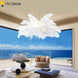 Modern Pure Ostrich Feather Pendant Lights LOFT LED Pendant Lamp Bedroom Decor Living Room Decoration Restaurant Hanging Lamps|Pendant Lights| - Frontier General Hardware
