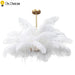 Modern Pure Ostrich Feather Pendant Lights LOFT LED Pendant Lamp Bedroom Decor Living Room Decoration Restaurant Hanging Lamps|Pendant Lights| - Frontier General Hardware