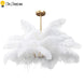 Modern Pure Ostrich Feather Pendant Lights LOFT LED Pendant Lamp Bedroom Decor Living Room Decoration Restaurant Hanging Lamps|Pendant Lights| - Frontier General Hardware
