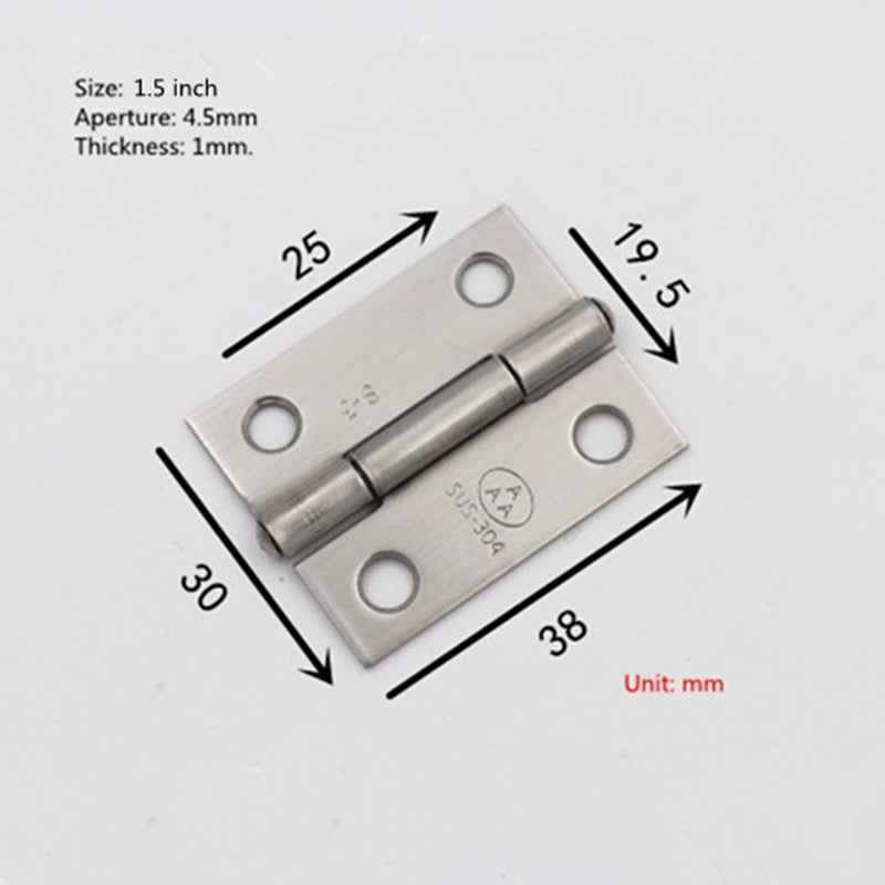 More authentic 304 stainless steel door hinge small cupboard door hinge 1/1.5/2/2.5/3.5 inch 4 inches|Door Hinges