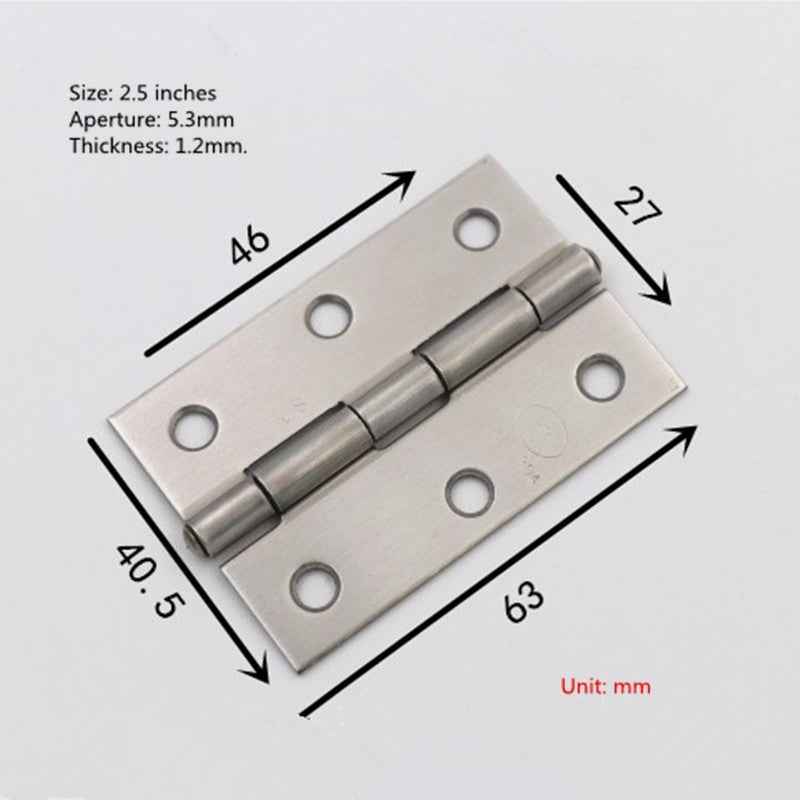 More authentic 304 stainless steel door hinge small cupboard door hinge 1/1.5/2/2.5/3.5 inch 4 inches|Door Hinges