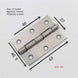 More authentic 304 stainless steel door hinge small cupboard door hinge 1/1.5/2/2.5/3.5 inch 4 inches|Door Hinges