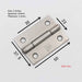More authentic 304 stainless steel door hinge small cupboard door hinge 1/1.5/2/2.5/3.5 inch 4 inches|Door Hinges