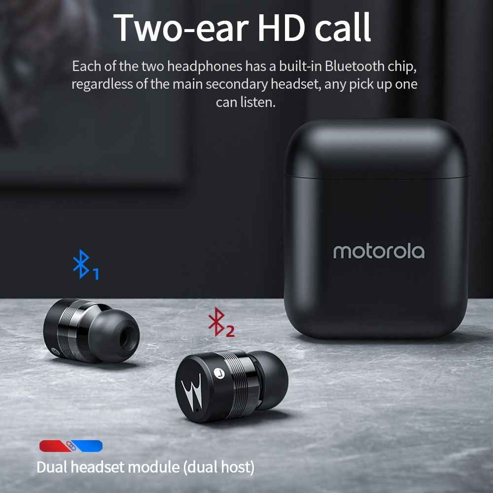 Motorola Vervebuds 110 TWS Bluetooth 5.0 Wireless Earphone Earbuds Mini in ear VB 110 Headphones Headset Touch verve buds 110|Bluetooth Earphones & Headphones