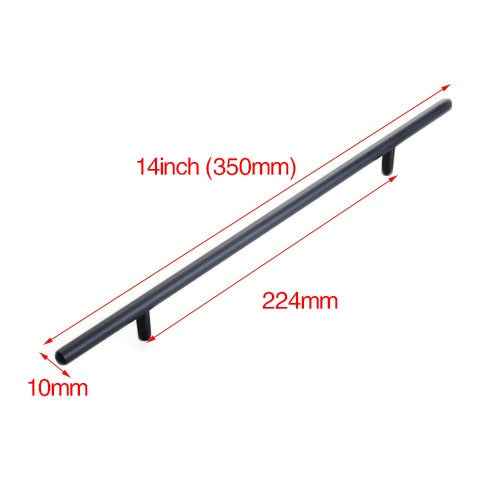 NAIERDI Brushed Black Gold Kitchen Door Handles Stainless Steel Straight Cupboard Handles Knobs Cabinet Pull Furniture Handle|Cabinet Pulls