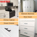 NAIERDI Brushed Black Gold Kitchen Door Handles Stainless Steel Straight Cupboard Handles Knobs Cabinet Pull Furniture Handle|Cabinet Pulls